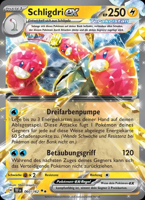 Schligdri-ex — Gewalten der Zeit 60 German Pokémon card