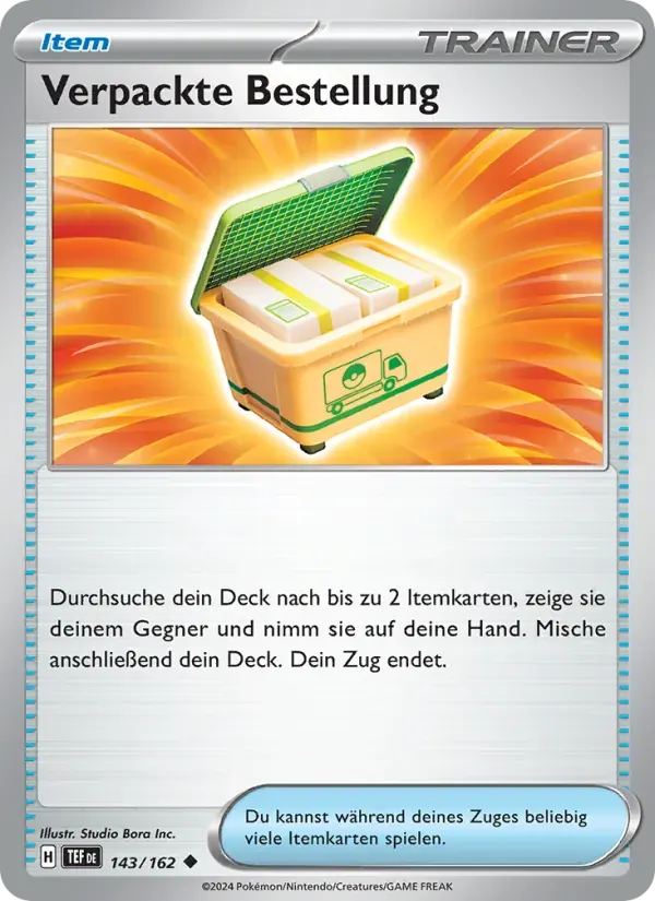 Verpackte Bestellung — Gewalten der Zeit 143 German Pokémon card