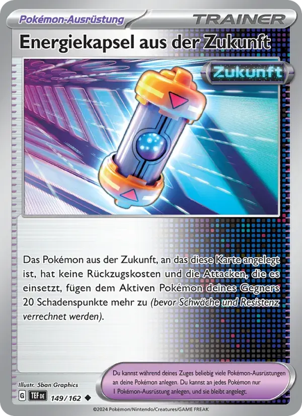 Energiekapsel aus der Zukunft — Gewalten der Zeit 149 German Pokémon card