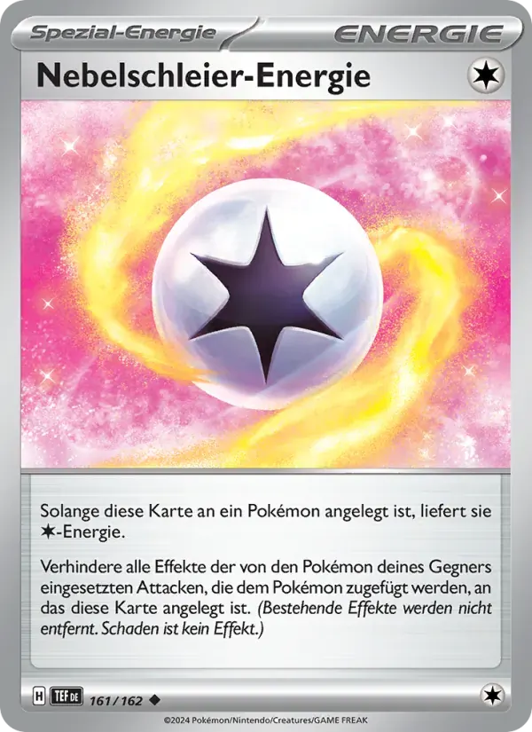 Nebelschleier-Energie — Gewalten der Zeit 161 German Pokémon card