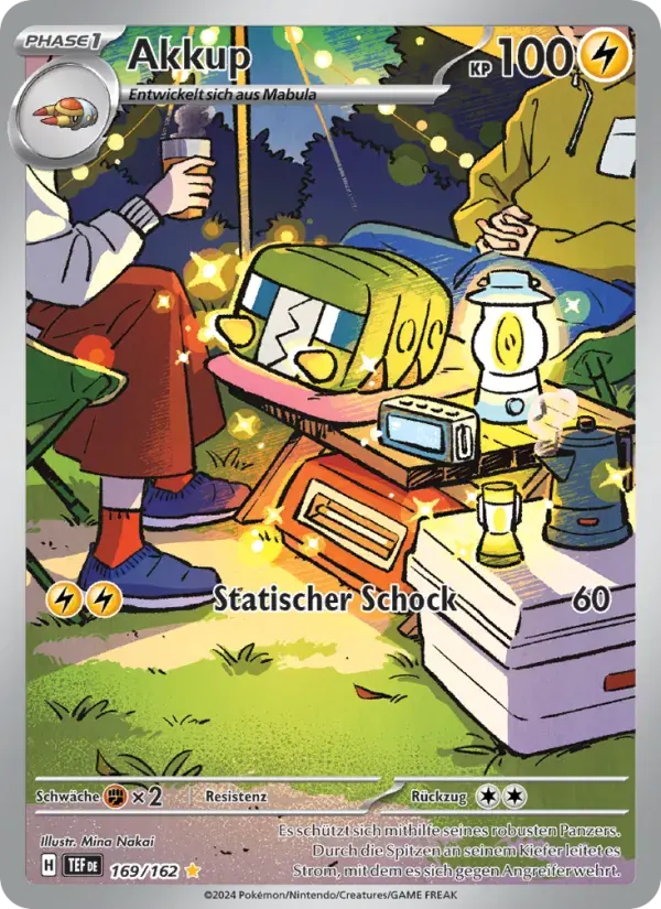Akkup — Gewalten der Zeit 169 German Pokémon card
