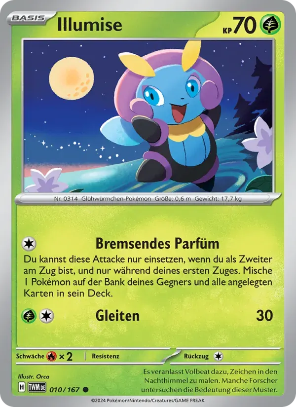 Illumise — Maskerade im Zwielicht 10 German Pokémon card