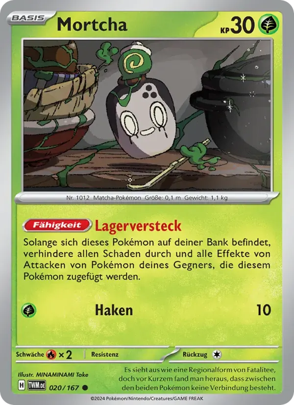 Mortcha — Maskerade im Zwielicht 20 German Pokémon card