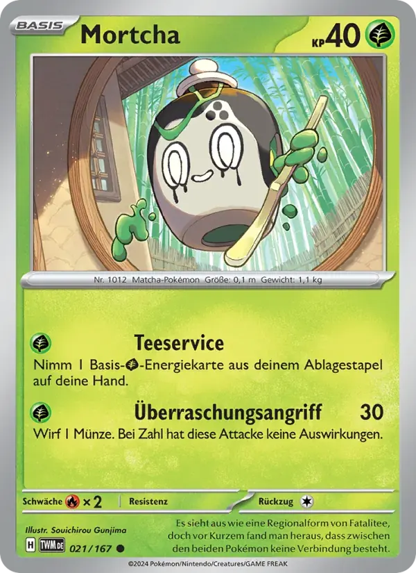 Mortcha — Maskerade im Zwielicht 21 German Pokémon card