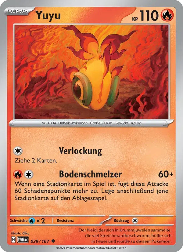 Yuyu — Maskerade im Zwielicht 39 German Pokémon card