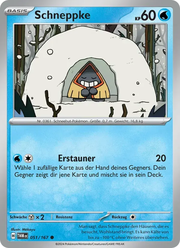 Schneppke — Maskerade im Zwielicht 51 German Pokémon card