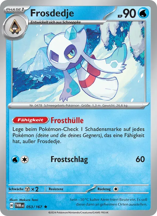 Frosdedje — Maskerade im Zwielicht 53 German Pokémon card