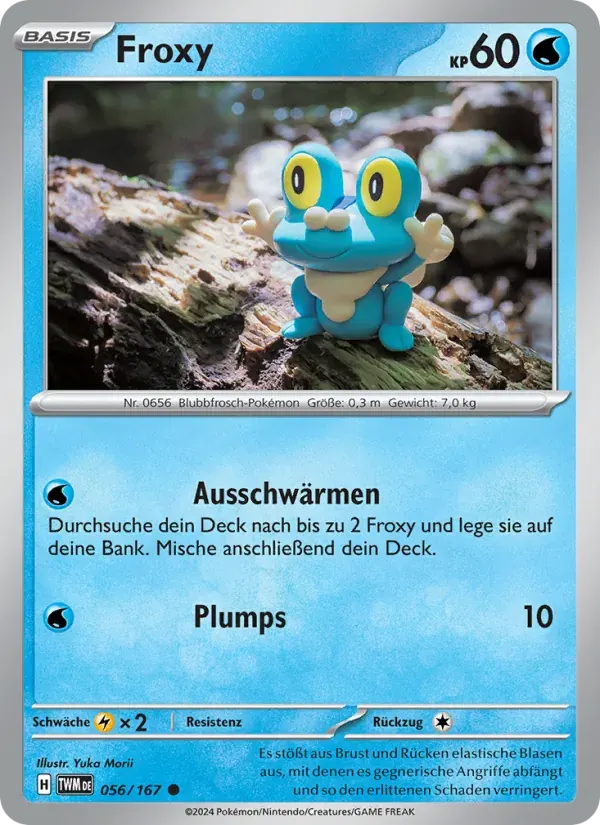 Froxy — Maskerade im Zwielicht 56 German Pokémon card