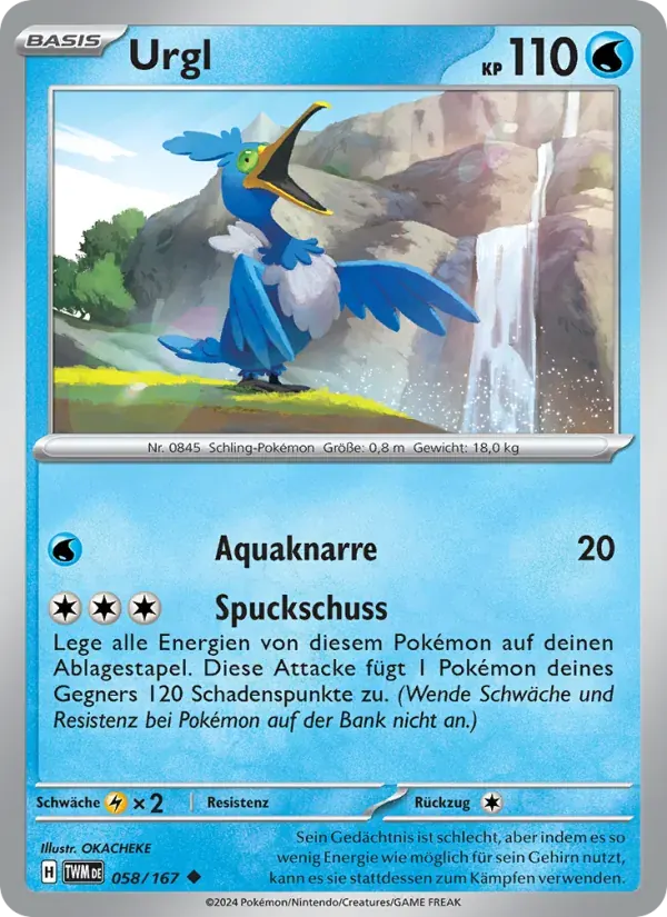 Urgl — Maskerade im Zwielicht 58 German Pokémon card