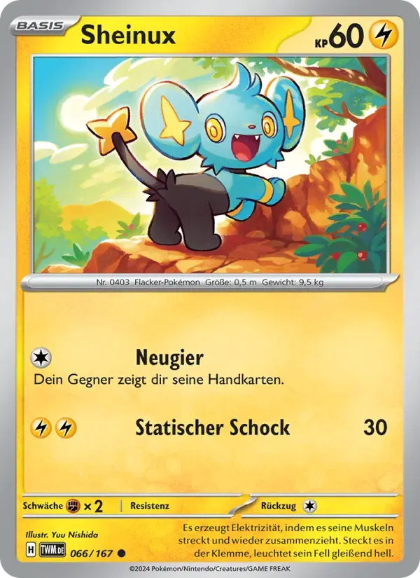 Sheinux — Maskerade im Zwielicht 66 German Pokémon card