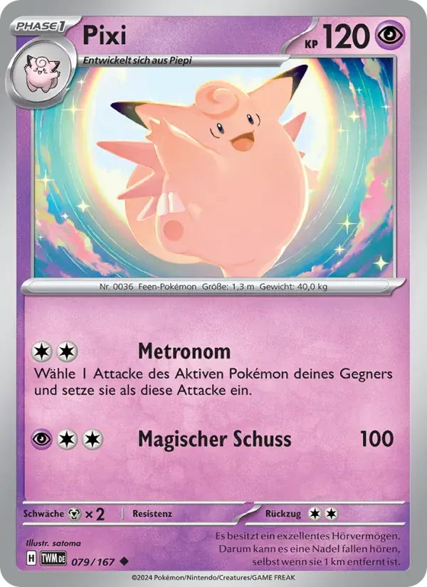 Pixi — Maskerade im Zwielicht 79 German Pokémon card