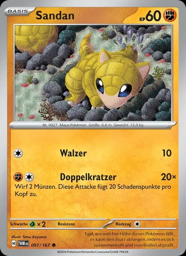 Sandan — Maskerade im Zwielicht 97 German Pokémon card