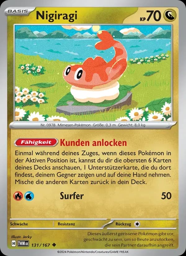 Nigiragi — Maskerade im Zwielicht 131 German Pokémon card