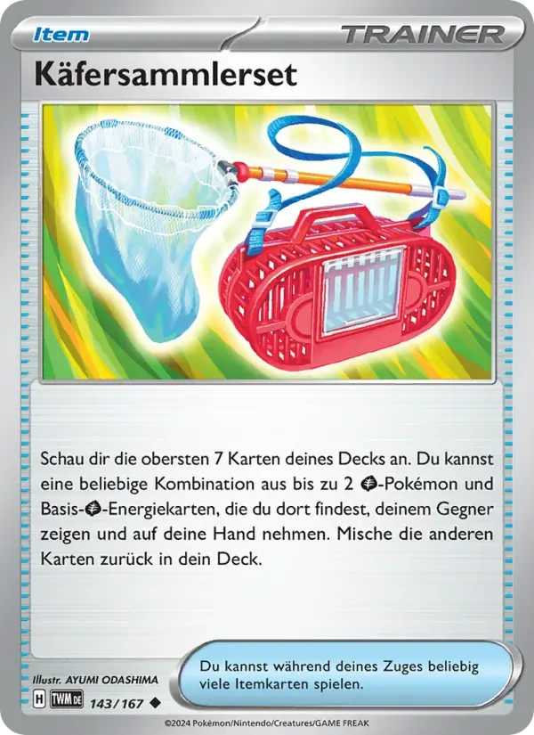 Käfersammlerset — Maskerade im Zwielicht 143 German Pokémon card