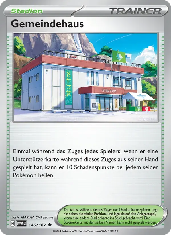Gemeindehaus — Maskerade im Zwielicht 146 German Pokémon card
