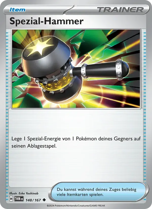Spezial-Hammer — Maskerade im Zwielicht 148 German Pokémon card