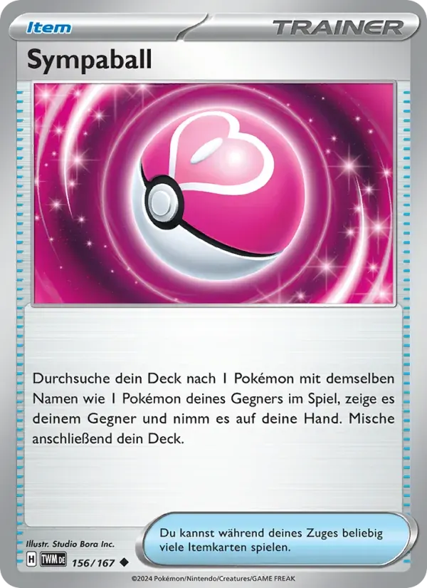 Sympaball — Maskerade im Zwielicht 156 German Pokémon card