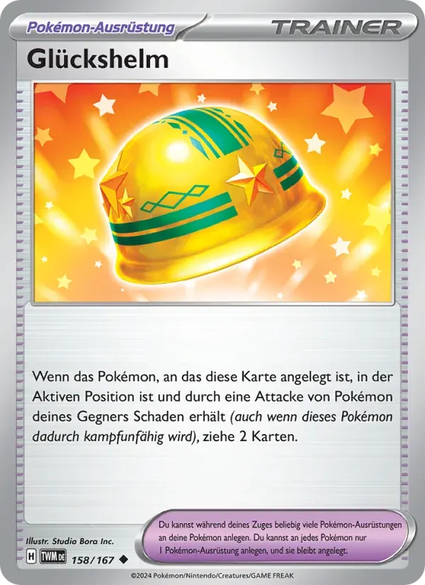 Glückshelm — Maskerade im Zwielicht 158 German Pokémon card