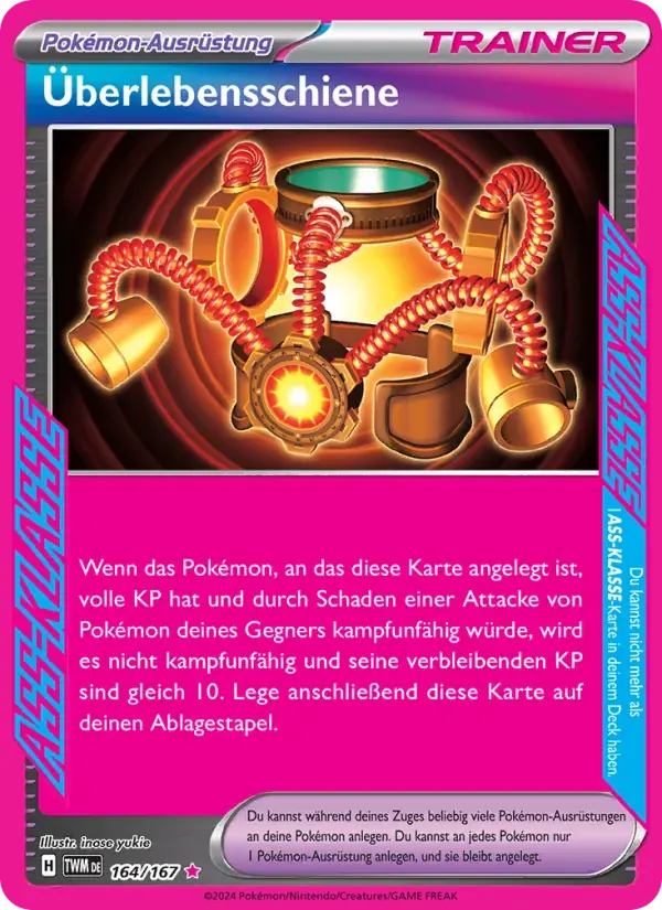 Überlebensschiene — Maskerade im Zwielicht 164 German Pokémon card
