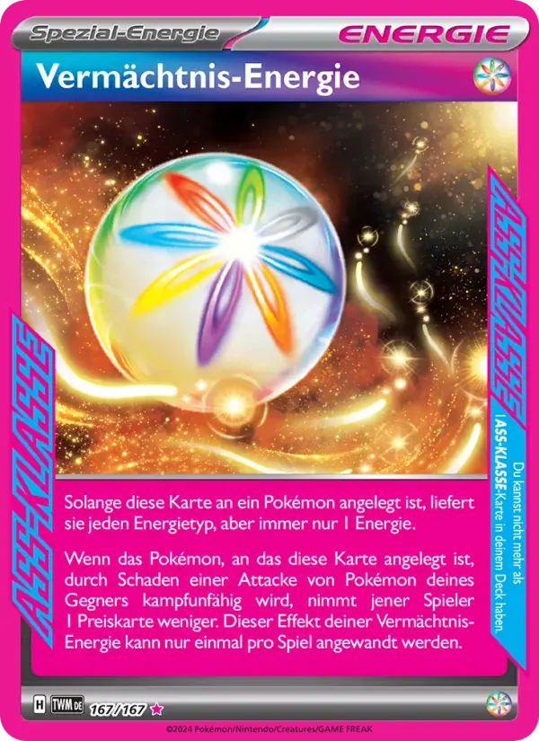 Vermächtnis-Energie — Maskerade im Zwielicht 167 German Pokémon card