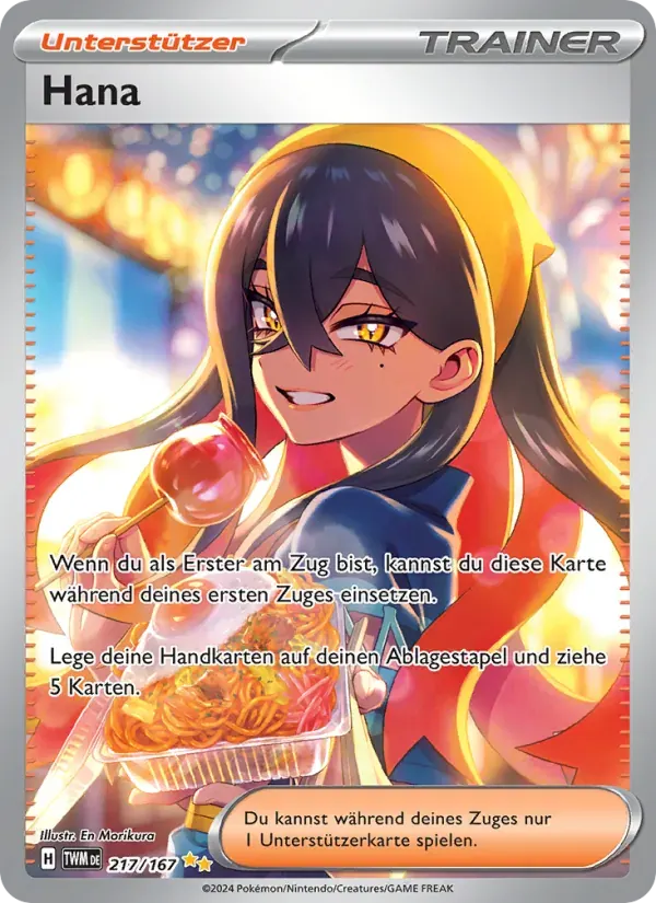 Hana — Maskerade im Zwielicht 217 German Pokémon card