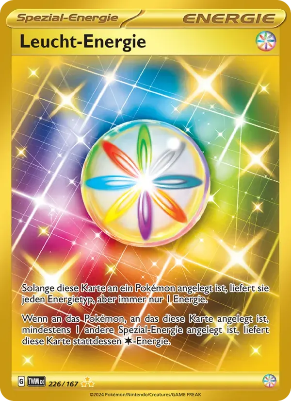 Leucht-Energie — Maskerade im Zwielicht 226 German Pokémon card