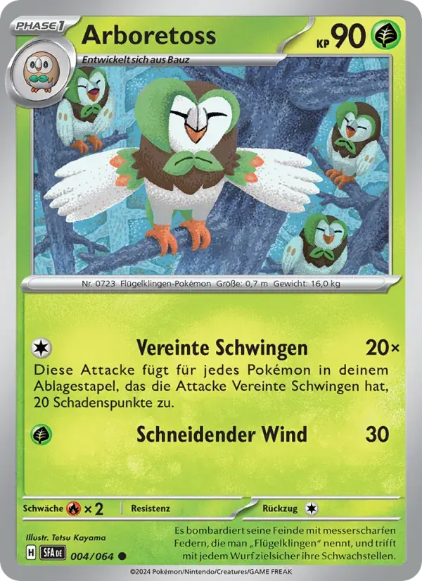 Arboretoss — Nebel der Sagen 4 German Pokémon card