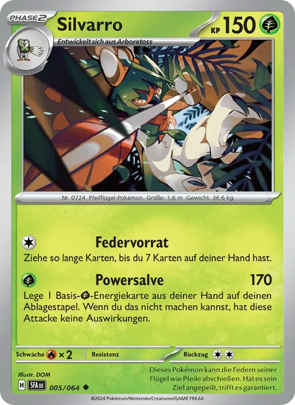 Silvarro — Nebel der Sagen 5 German Pokémon card