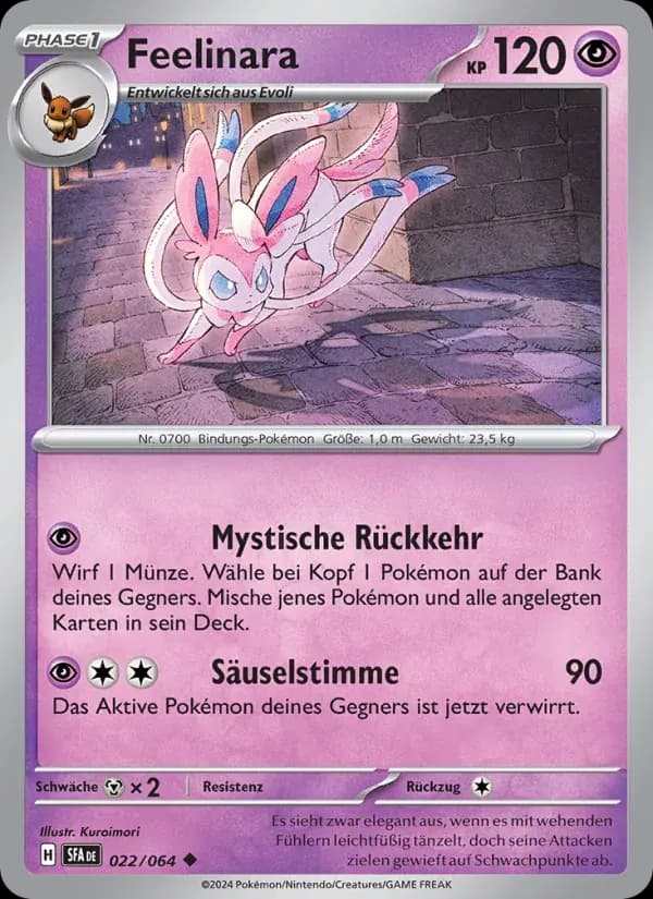 Feelinara — Nebel der Sagen 22 German Pokémon card