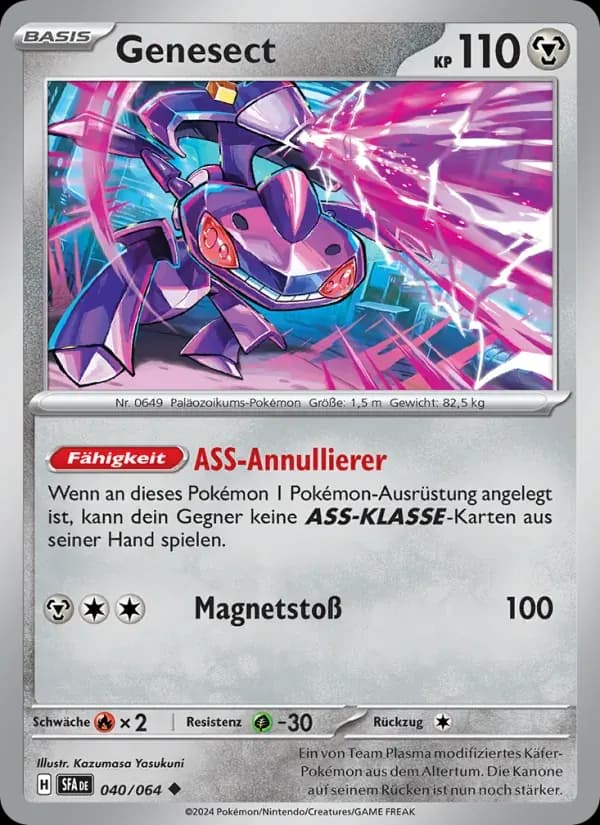Genesect — Nebel der Sagen 40 German Pokémon card
