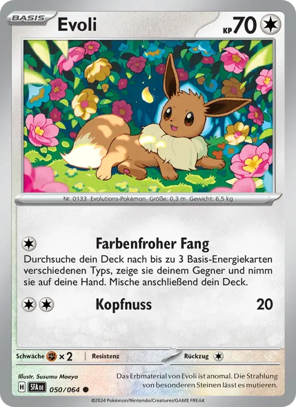 Evoli — Nebel der Sagen 50 German Pokémon card