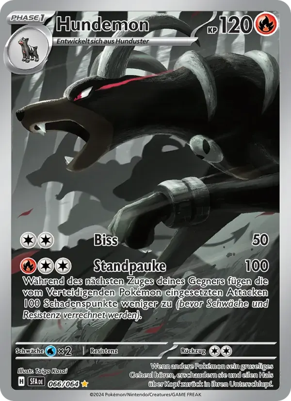 Hundemon — Nebel der Sagen 66 German Pokémon card