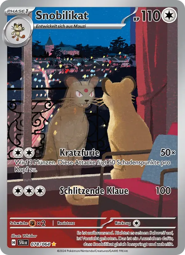Snobilikat — Nebel der Sagen 78 German Pokémon card