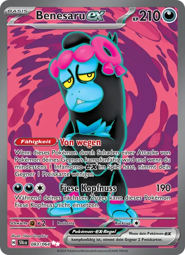 Benesaru-ex — Nebel der Sagen 83 German Pokémon card