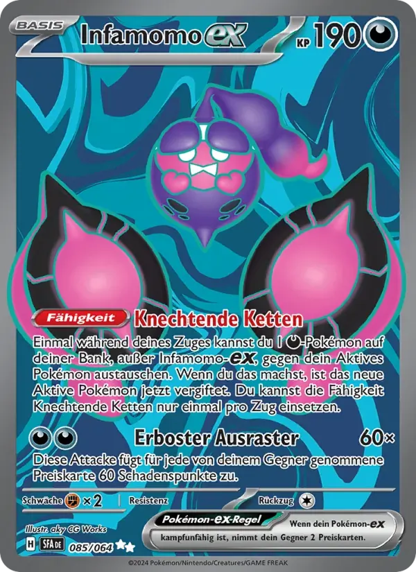 Infamomo-ex — Nebel der Sagen 85 German Pokémon card