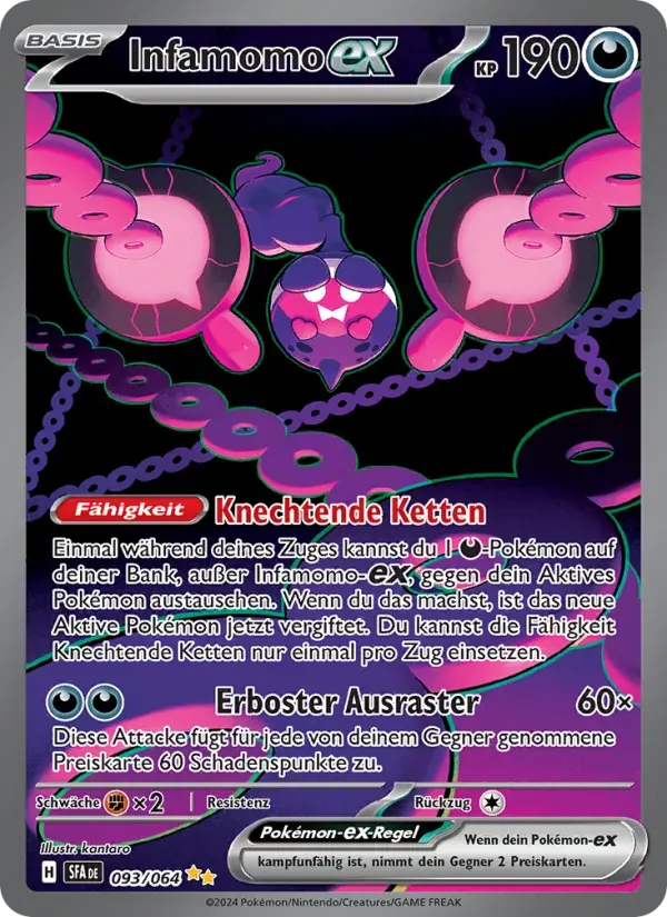 Infamomo-ex — Nebel der Sagen 93 German Pokémon card