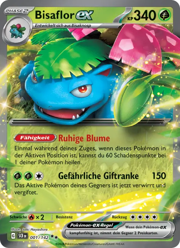 Bisaflor-ex — Stellarkrone 1 German Pokémon card