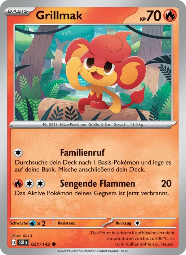 Grillmak — Stellarkrone 21 German Pokémon card