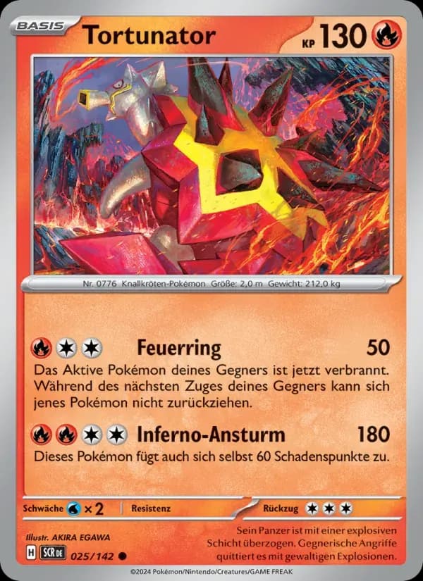 Tortunator — Stellarkrone 25 German Pokémon card