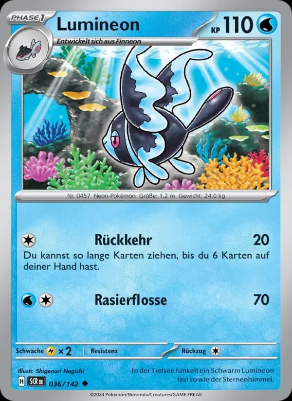 Lumineon — Stellarkrone 36 German Pokémon card