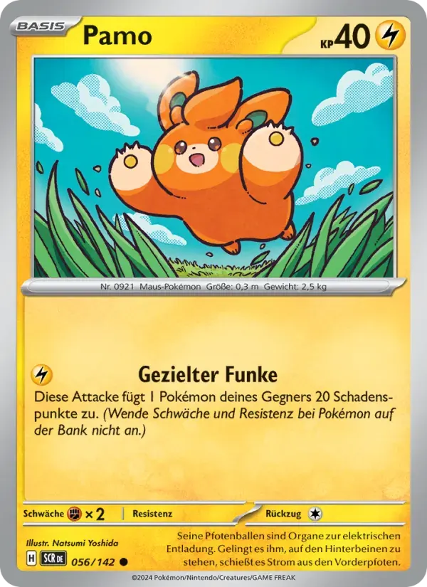 Pamo — Stellarkrone 56 German Pokémon card