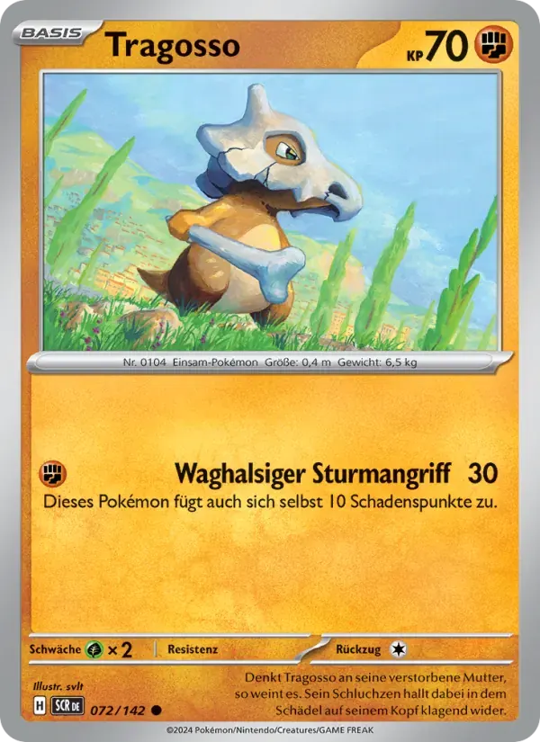 Tragosso — Stellarkrone 72 German Pokémon card