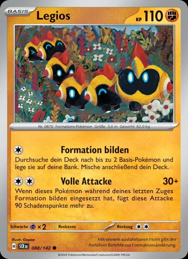 Legios — Stellarkrone 88 German Pokémon card