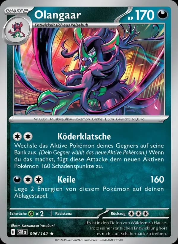Olangaar — Stellarkrone 96 German Pokémon card