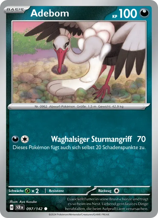 Adebom — Stellarkrone 97 German Pokémon card