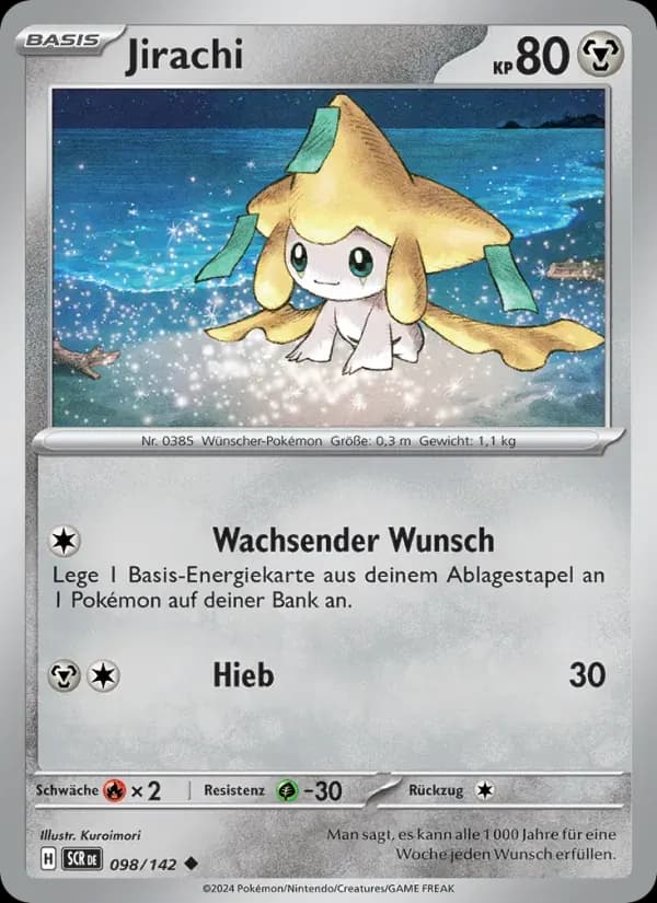 Jirachi — Stellarkrone 98 German Pokémon card