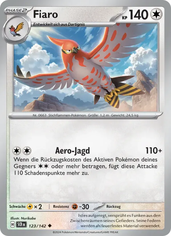 Fiaro — Stellarkrone 123 German Pokémon card