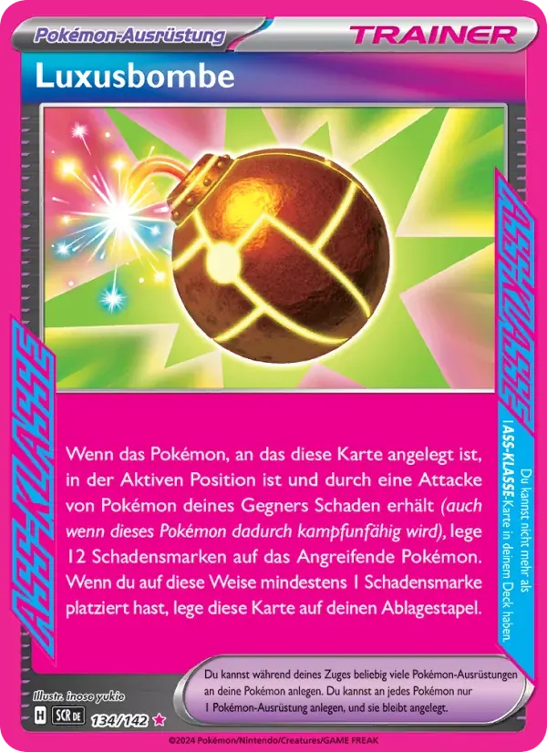 Luxusbombe — Stellarkrone 134 German Pokémon card