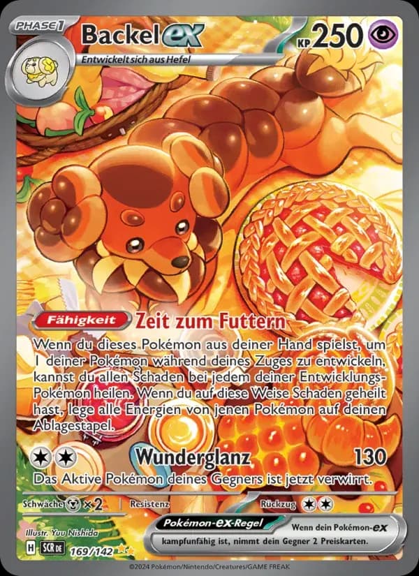 Backel-ex — Stellarkrone 169 German Pokémon card