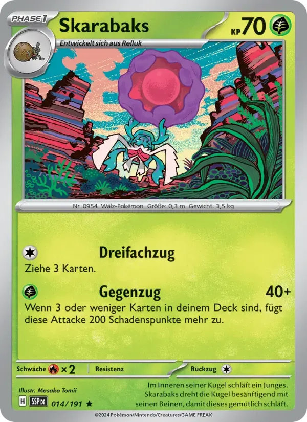 Skarabaks — Stürmische Funken 14 German Pokémon card